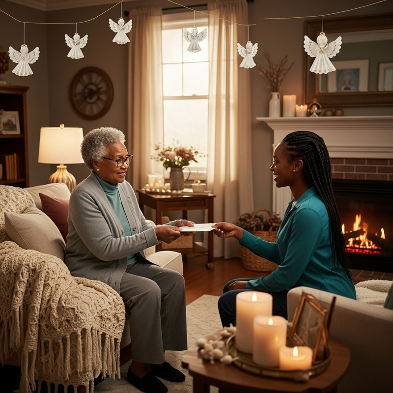 Godly Love Scene: Heartwarming Exchange Between Elderly and Young Black Women Godly Love Scene: Heartwarming Exchange Between Elderly and Young Black Women