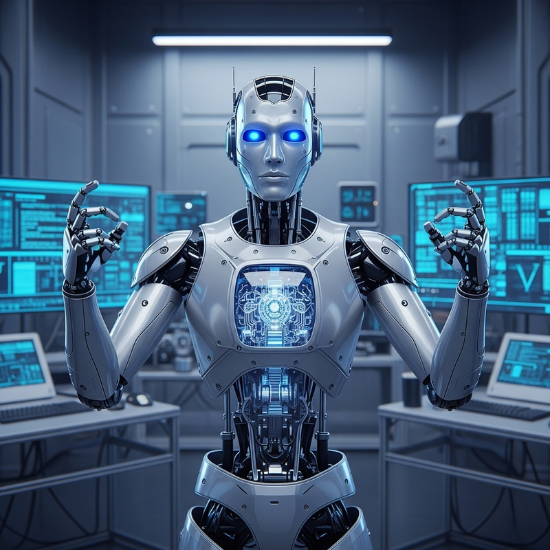 Sophisticated Robot Image | Futuristic Lab Technology Sophisticated Robot Image | Futuristic Lab Technology