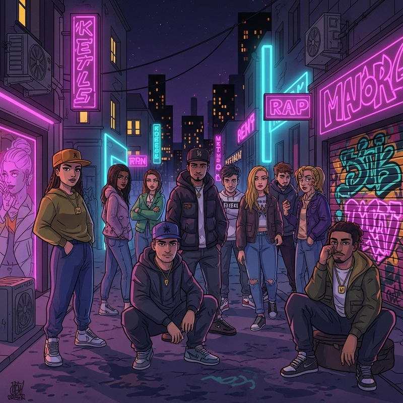 Modern French Rap Inspired by Booba and Laylow