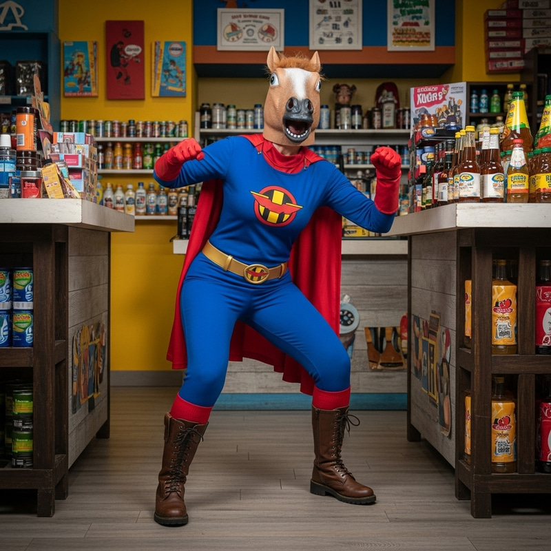 Vibrant Horse Mask Heist: A Colorful Manhwa Adventure