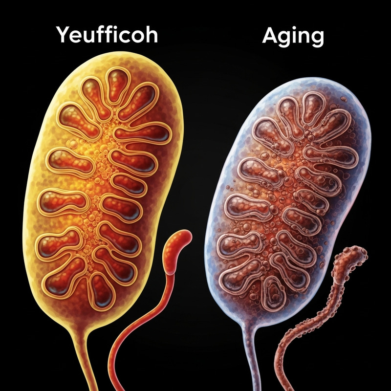 Young and Aging Mitochondria Comparison Young and Aging Mitochondria Comparison