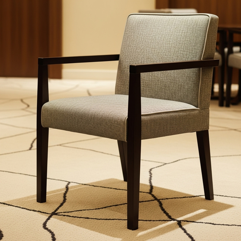 Elegant Hotel Chair with Modern Legs