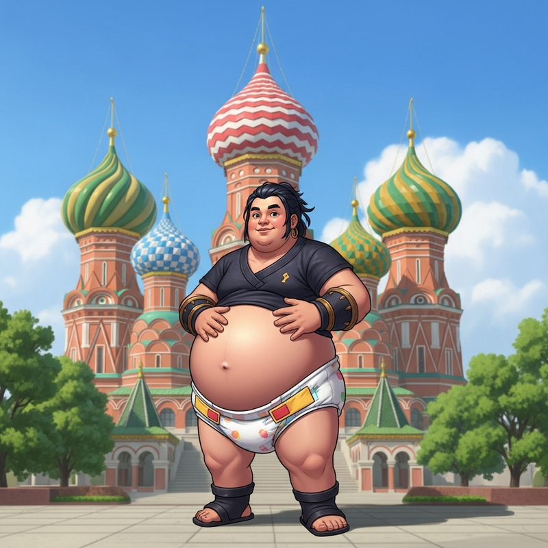 Tignari Genshin Fat Male Diaper Maternity Wear at Kremlin Background