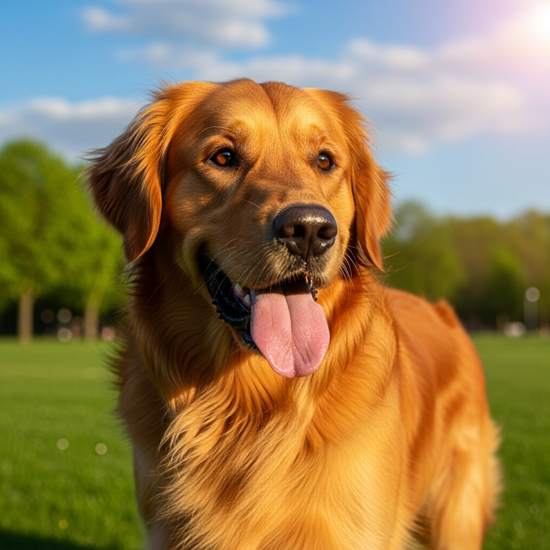 Adorable Dog in Lush Park | Resting or Refreshing Pup Adorable Dog in Lush Park | Resting or Refreshing Pup