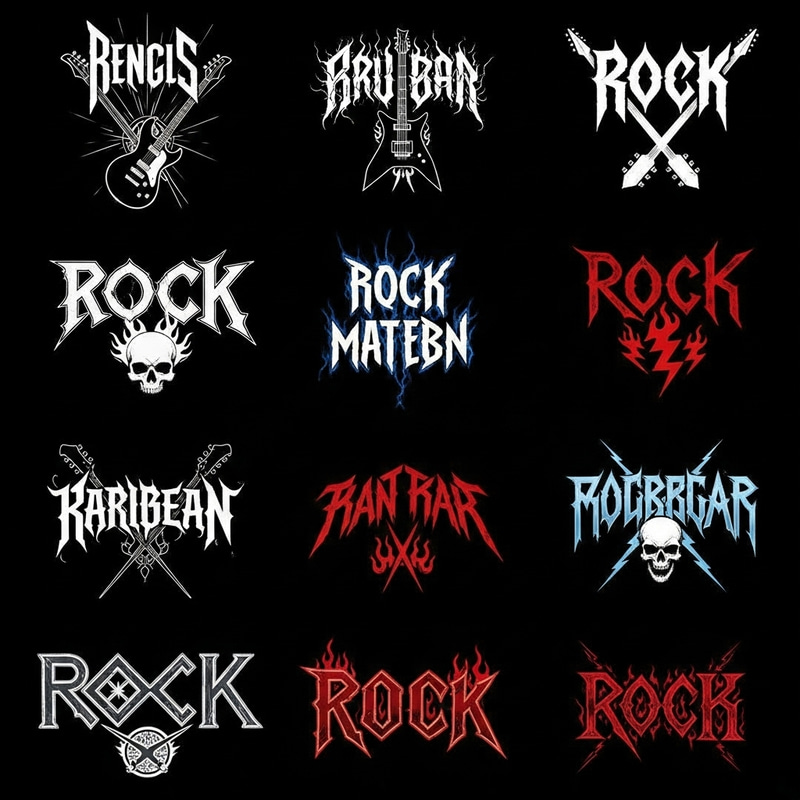 Fictitious Rock and Metal Band Logos | Unique Styling and Themes Fictitious Rock and Metal Band Logos | Unique Styling and Themes