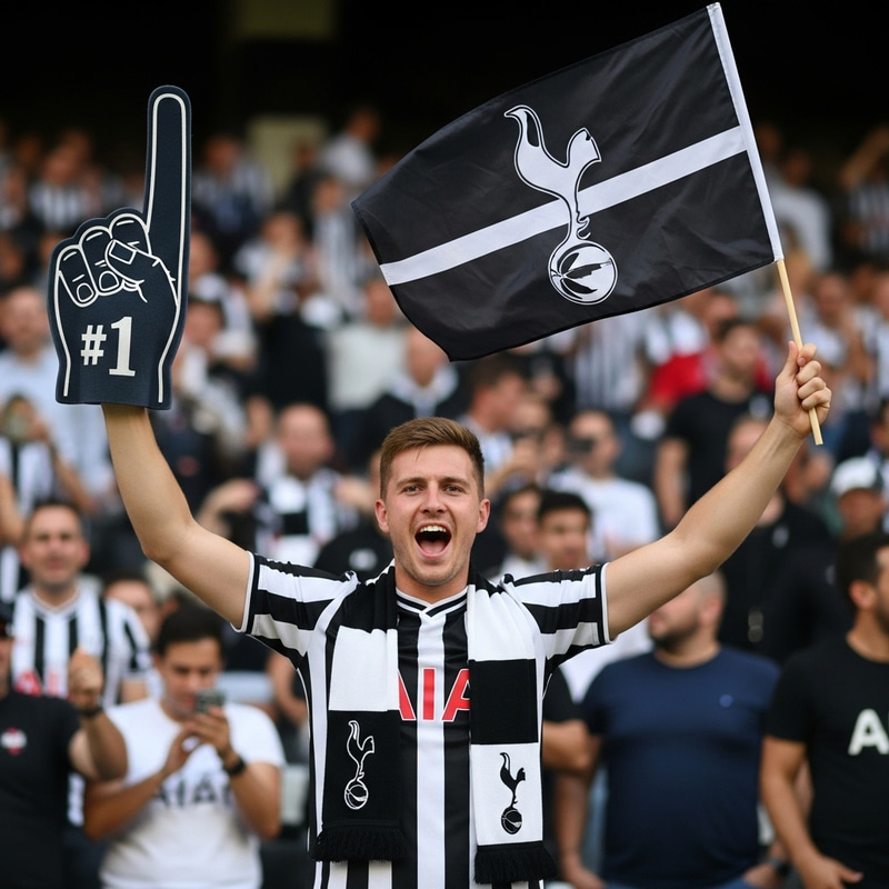 Passionate Spurs Fan Cheering - Dedicated Supporter Passionate Spurs Fan Cheering - Dedicated Supporter