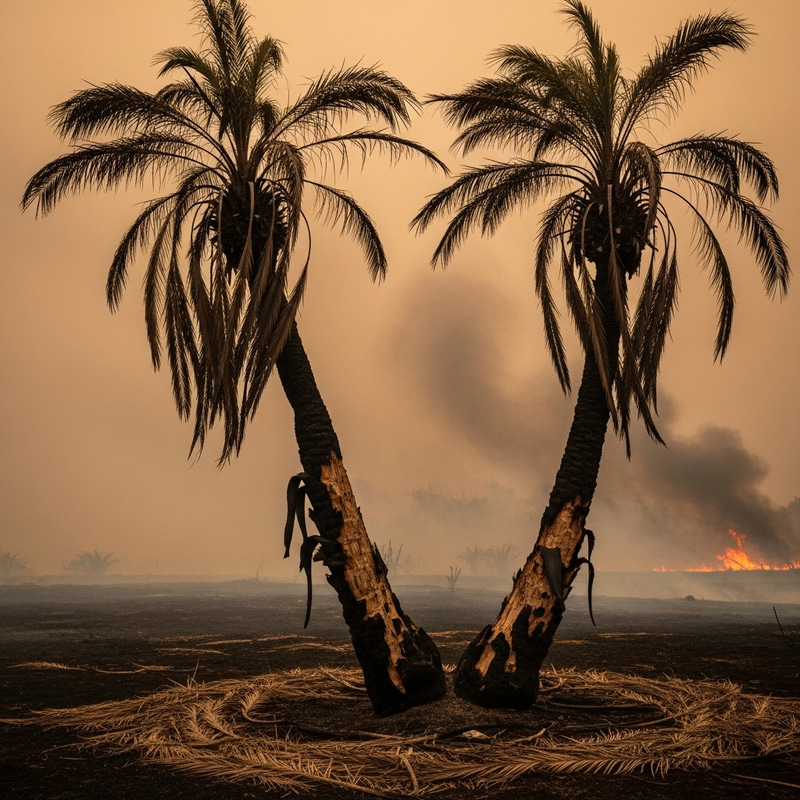 Devastated Palm Trees: A Heartbreaking Image Devastated Palm Trees: A Heartbreaking Image