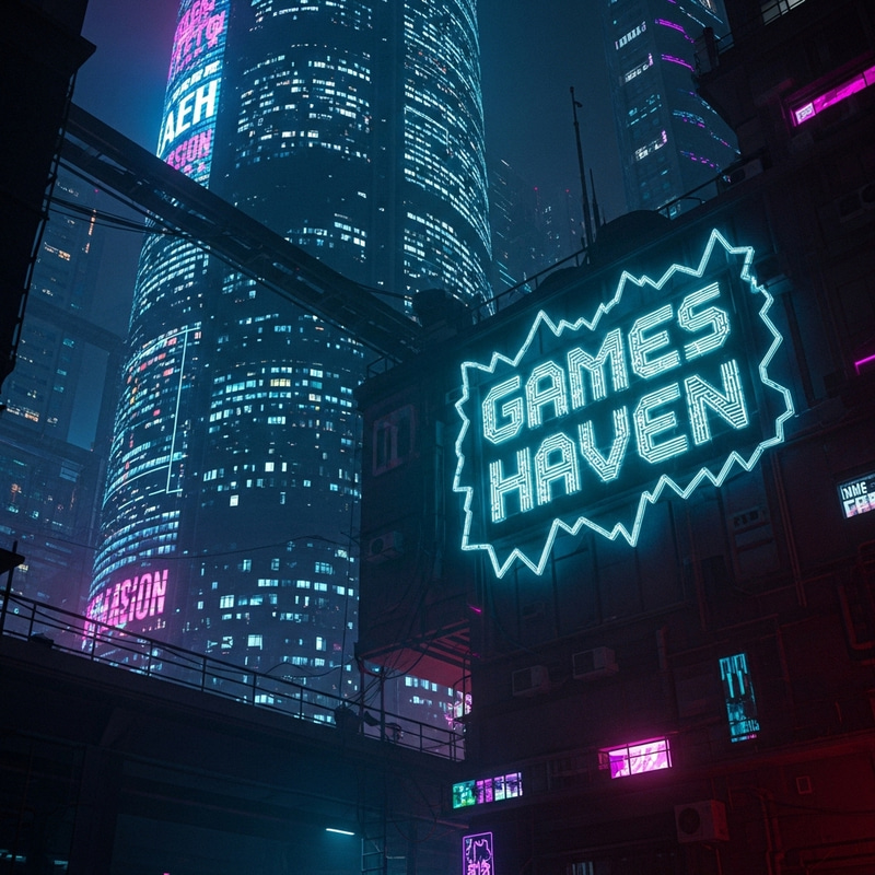 Explore Games Haven: A Cyberpunk City Experience Explore Games Haven: A Cyberpunk City Experience