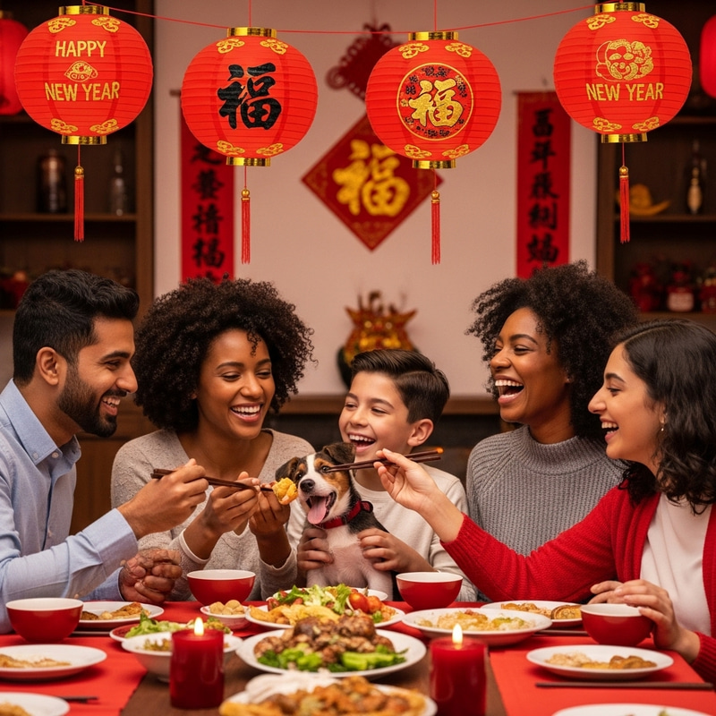 Chinese New Year Family Reunion Dinner with 5 Members