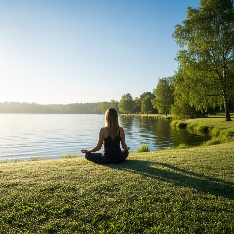 Tranquil Meditation Background - A Realistic & Comforting Setting Tranquil Meditation Background - A Realistic & Comforting Setting