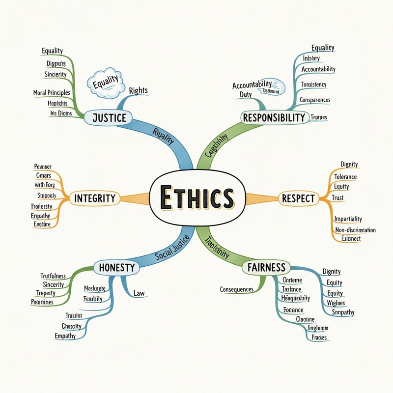 Ethics Mind Map: Justice, Integrity & More Ethics Mind Map: Justice, Integrity & More