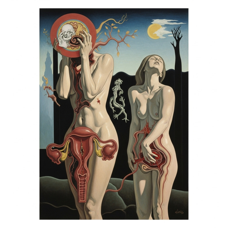 Surrealistic Portrayal of Endometriosis Pain | Salvador Dali Style