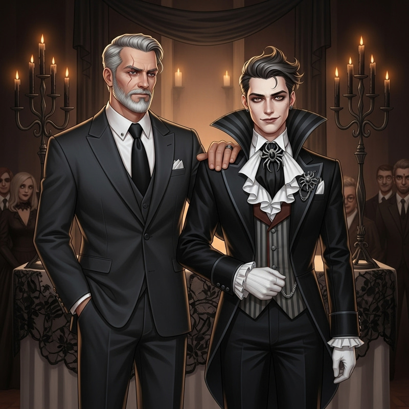 Michael Corleone and Addams Key at Konnie's Wedding Michael Corleone and Addams Key at Konnie's Wedding