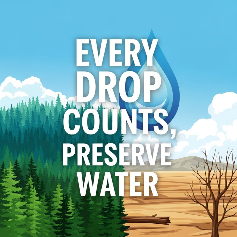Every Drop Counts: Water Preservation Slogan Every Drop Counts: Water Preservation Slogan