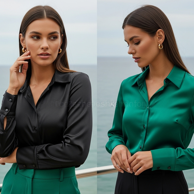 Elegant Satin Blouse for Stylish Women Elegant Satin Blouse for Stylish Women