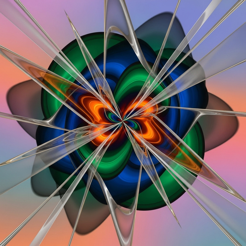 Abstract Illustration in German Expressionism Style