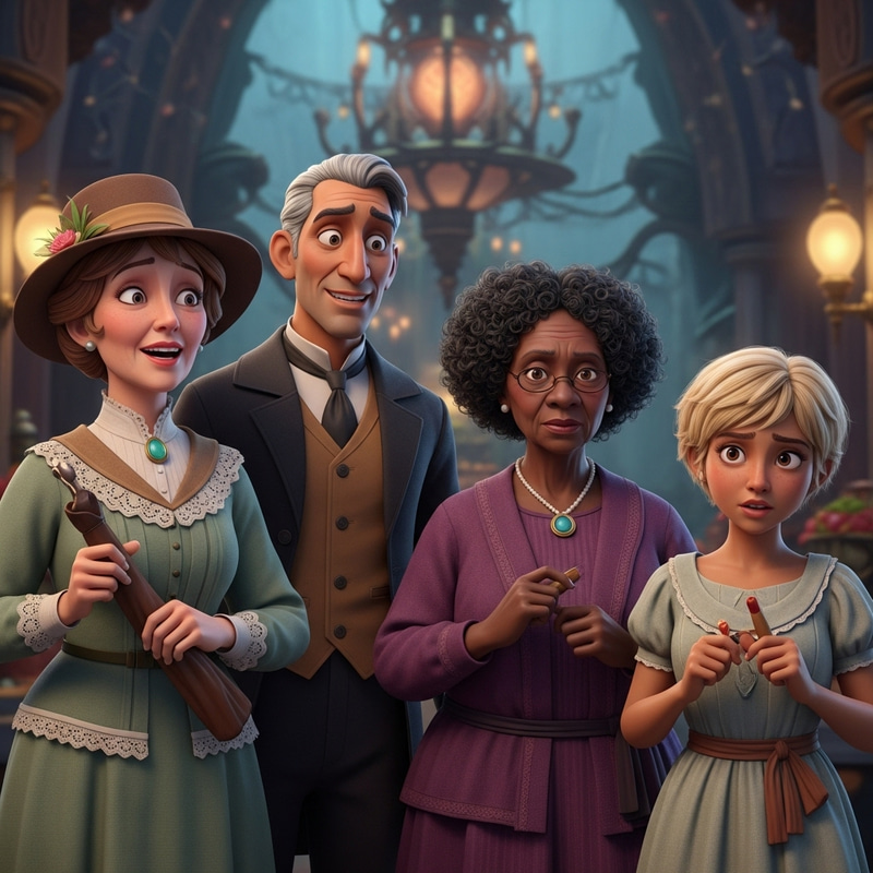 Studio Ghibli Style Characters: Age Diversity and Whimsical Art