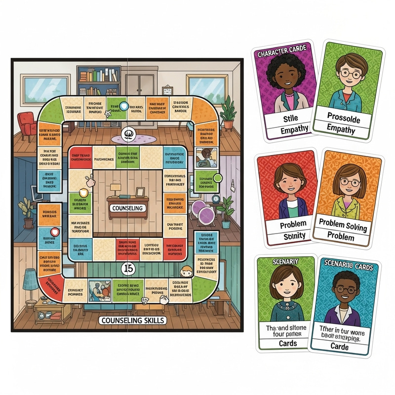 Whimsical Counseling Board Game for Immersive Counseling Experiences