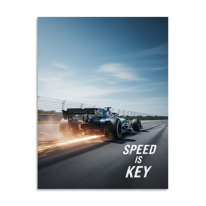Dynamic Formula 1 Car Poster | Speed is Key Dynamic Formula 1 Car Poster | Speed is Key