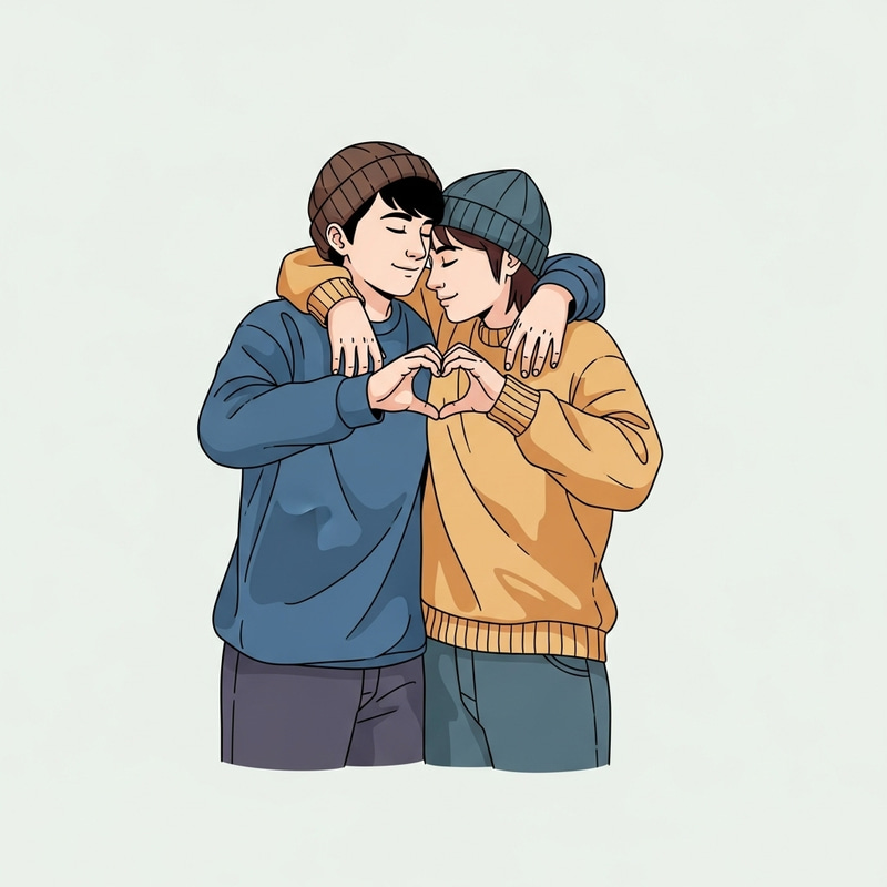 Heart Embrace Symbolizing Love and Connection Heart Embrace Symbolizing Love and Connection