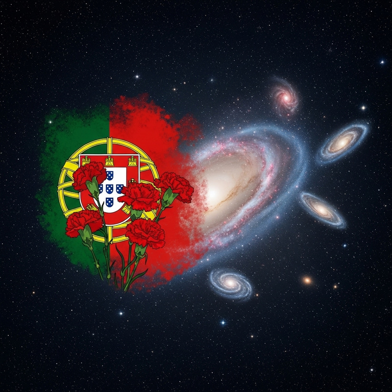 Abstract Carnation Revolution & Open Universe Art