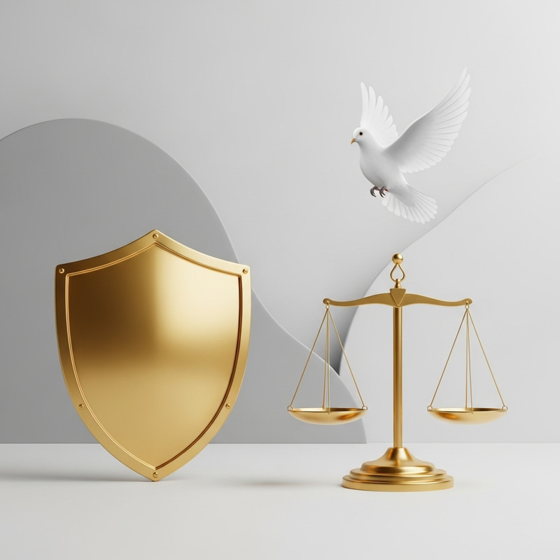 Minimalist Anti-Corruption Visual - Symbols of Justice, Peace Minimalist Anti-Corruption Visual - Symbols of Justice, Peace