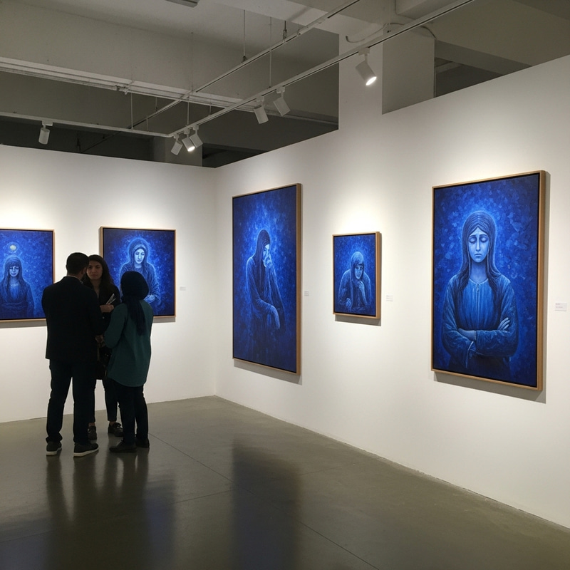 Melancholy in Iranian Blue: Art Exhibition Melancholy in Iranian Blue: Art Exhibition