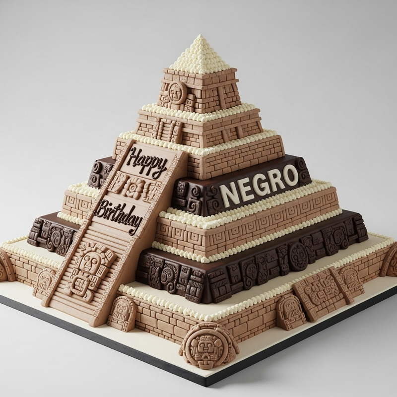 Aztec Pyramid Birthday Cake Design