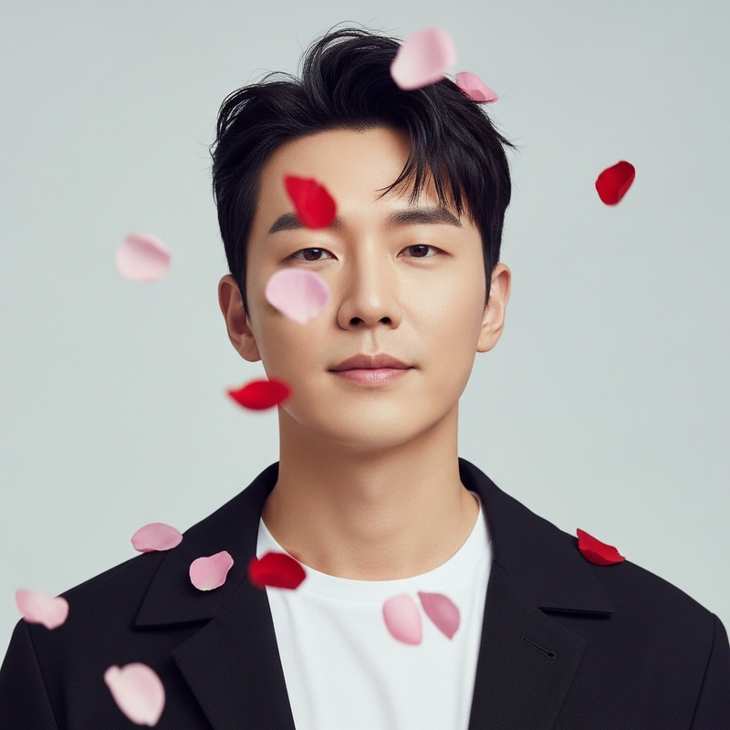 Suga BTS Roses - Serene Artistic Scene