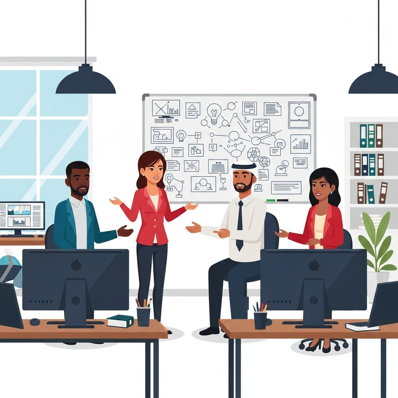 Diverse Team of Designers in Minimalist Office | Collaborative Work Diverse Team of Designers in Minimalist Office | Collaborative Work