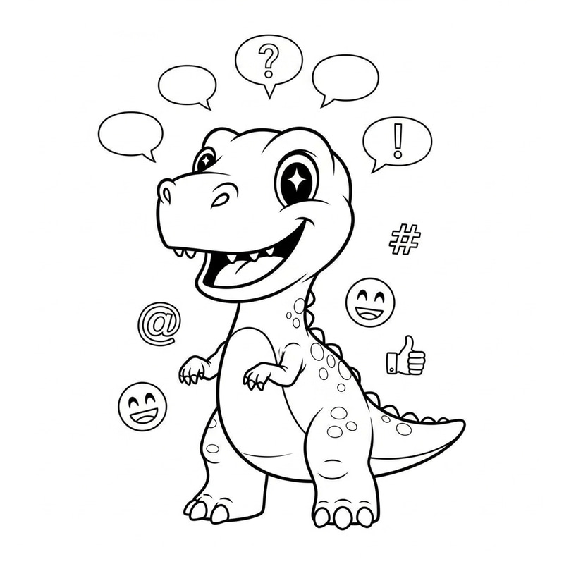 Conversaurus: Friendly Dinosaur Conversation Sketch Conversaurus: Friendly Dinosaur Conversation Sketch