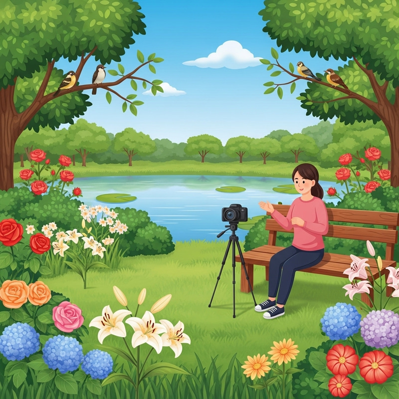 Serene Garden Vlog: Tranquil Beauty Captured