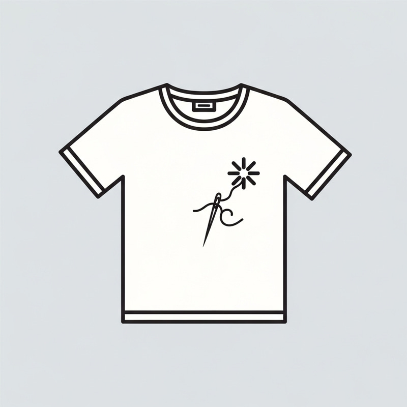 Modern Custom-Made T-Shirt Symbol - Minimalist Design