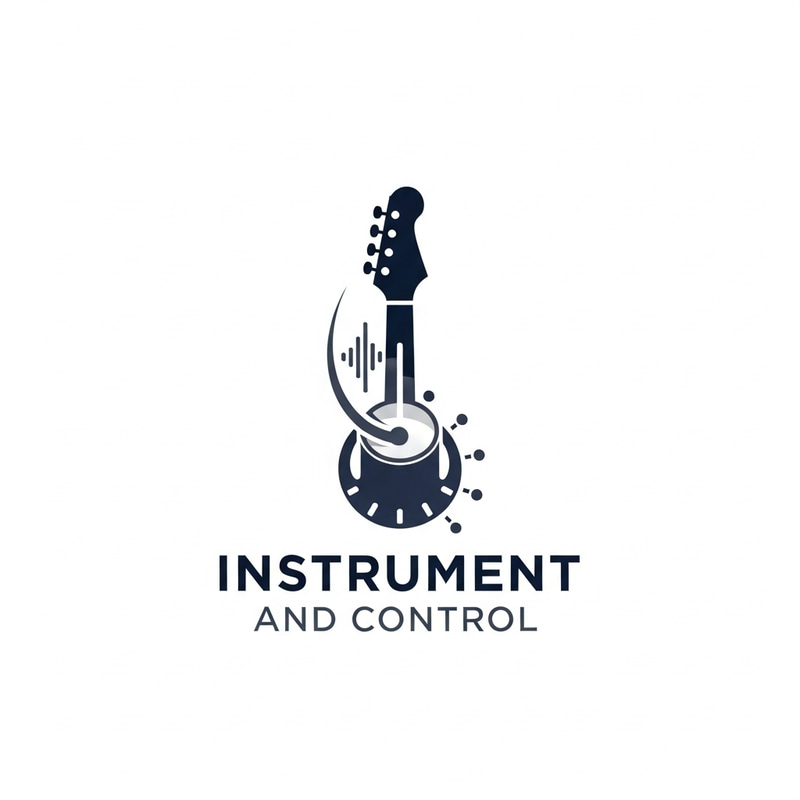 Instrument and Control Logo | White Background Design