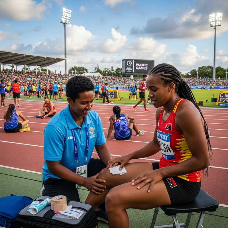 Sports Medicine Doctor for Team Papua New Guinea Athlete at Pacific Games Sports Medicine Doctor for Team Papua New Guinea Athlete at Pacific Games