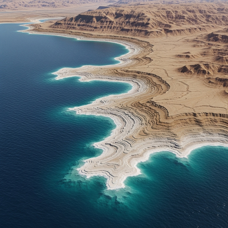 3D Model of Dead Sea: Explore Salt Concentration & Scenic Terrain 3D Model of Dead Sea: Explore Salt Concentration & Scenic Terrain