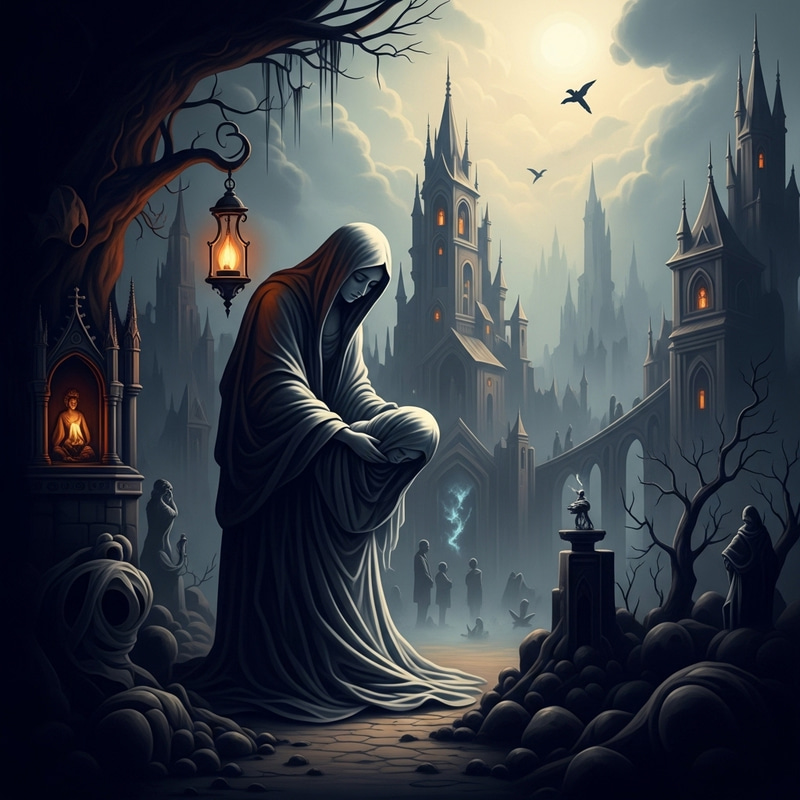 Surreal Gothic Tribute to Sorrow and Death