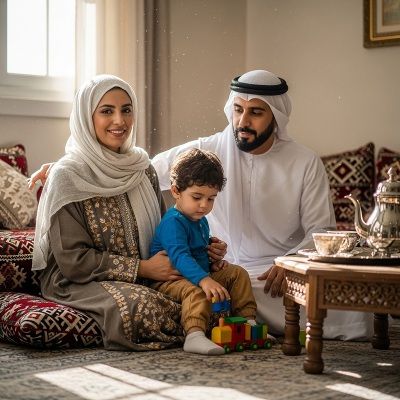 Muslim Family Love | Serene Portrait
