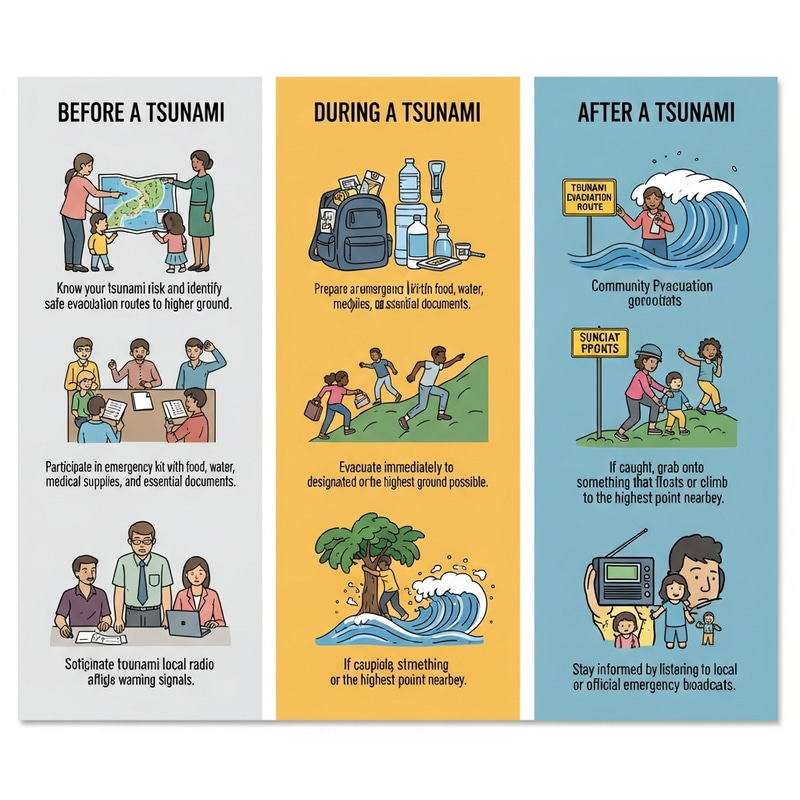 Tsunami Safety Measures: Before, During & After [Illustrated Guide]