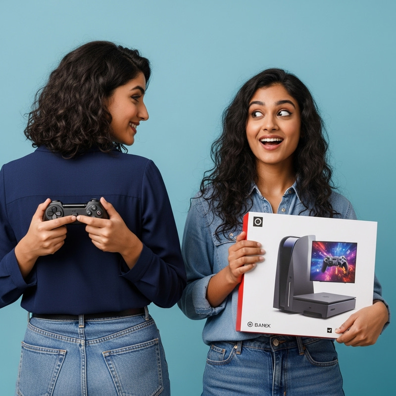 Surprise Gift: Woman Gives Playstation5 - Excitement Unveiled