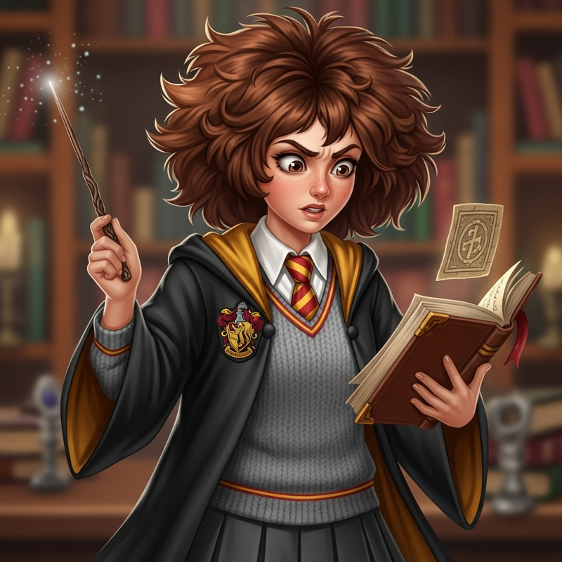 Hermione Granger Wizard in Gryffindor Uniform
