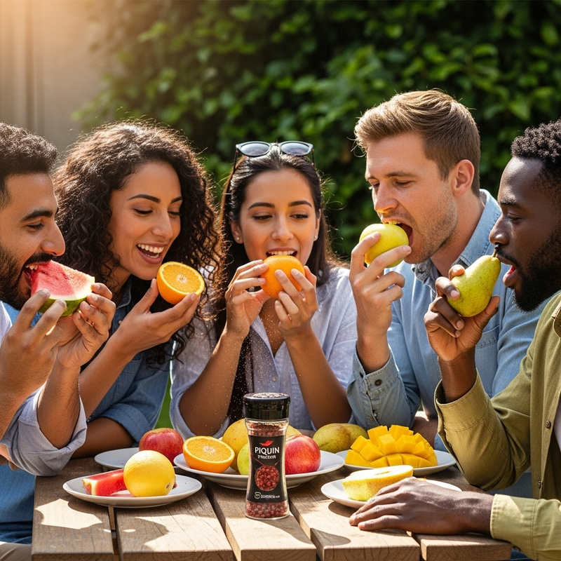 Delicious Fruits with Piquin Pepper: A Flavorful Experience Delicious Fruits with Piquin Pepper: A Flavorful Experience