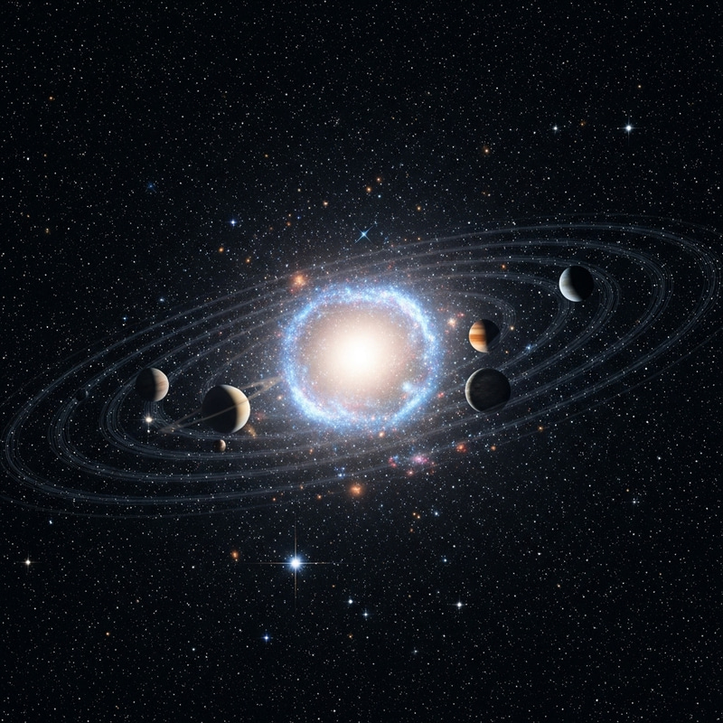 Discover the Cosmic Symphony: A Universe of Dazzling Stars and Orbs Discover the Cosmic Symphony: A Universe of Dazzling Stars and Orbs