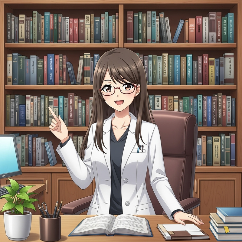 Happy Anime Style Psychologist - Professional Insight Happy Anime Style Psychologist - Professional Insight