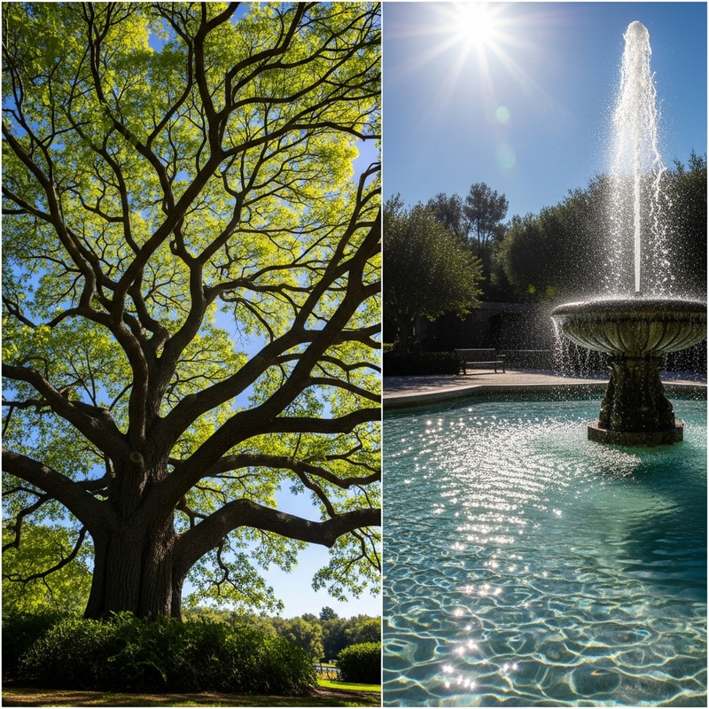 Serene Tree of Eternal Life & Fountain of Youth Scenery