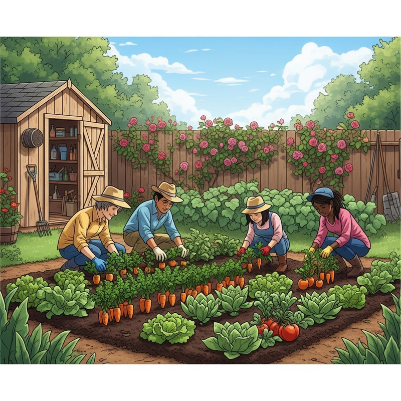 Lush Vegetable Garden: A Tending Delight Lush Vegetable Garden: A Tending Delight