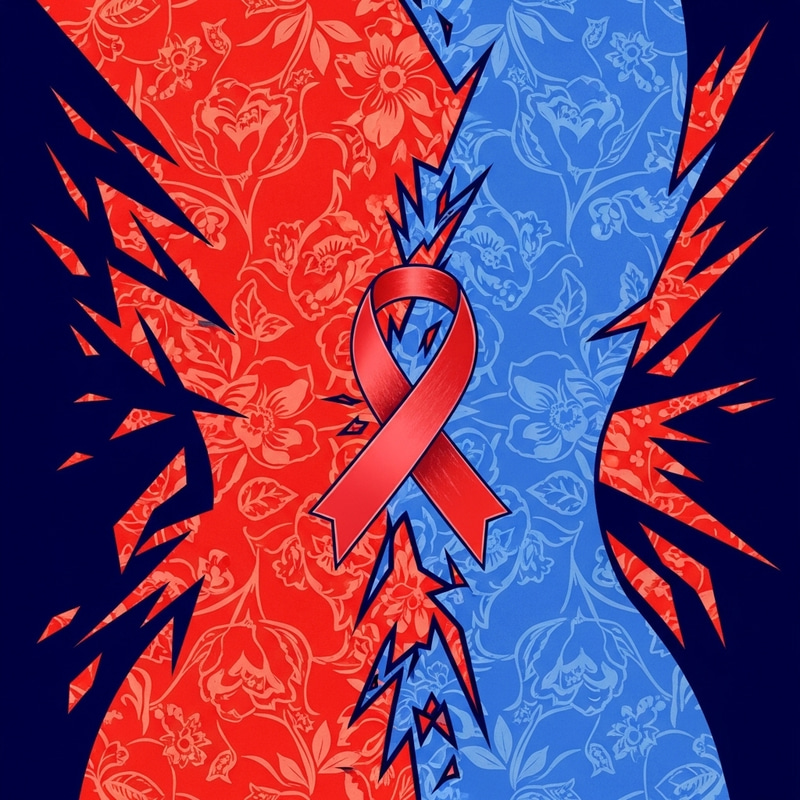 Surreal Abstract Artwork Expressing Endometriosis Pain | Duality Concept Surreal Abstract Artwork Expressing Endometriosis Pain | Duality Concept