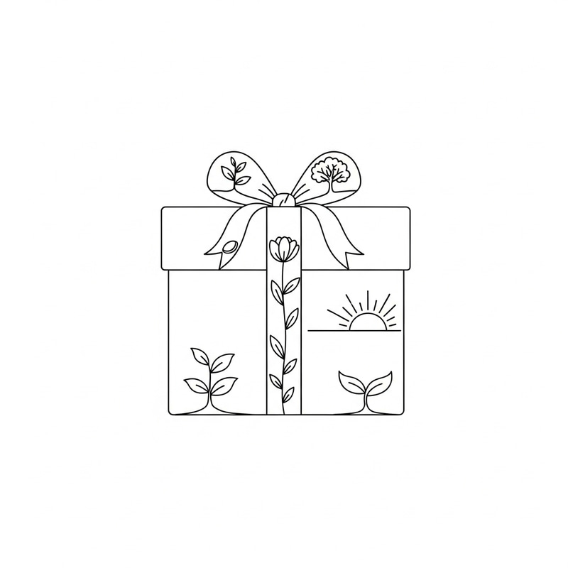 Simple Gift Shape Drawing: Importance of Life Design Simple Gift Shape Drawing: Importance of Life Design