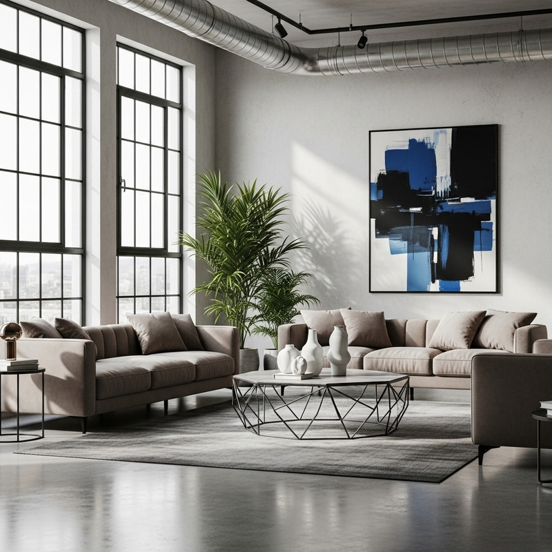 Modern Elegance: A Minimalist Living Room Concept
