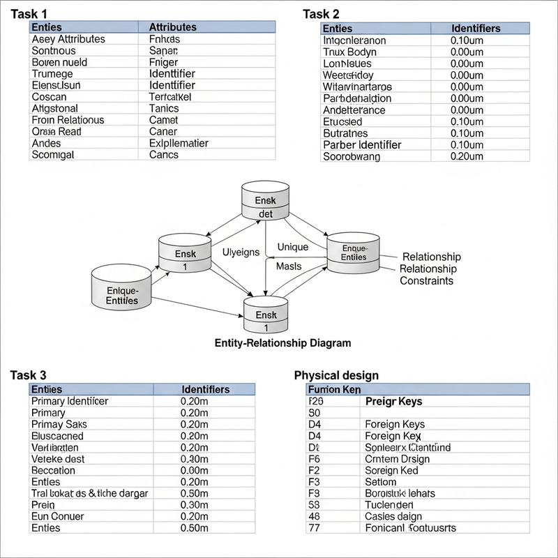 Guidelines for Data Requirements, ER Diagram, and Physical Design
